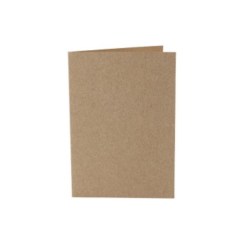 Creativ Company Karten 220 g/m2 natur, 10 Stück, 10.5 x 15 cm, OHNE Couvert