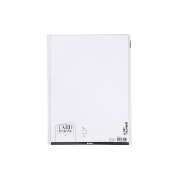 Creativ Company Fotokarton A4 white, 220 g, 10 Blatt, einseitig leichte Struktur