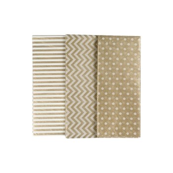 Creativ Company Papier cadeau 50 x 70 cm Or, 6 feuilles