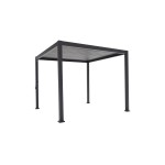 Creative Living Pergola en aluminium/acier, noir, 300 x 300 x 240 cm