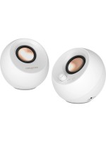 Creative Pebble Pro, 2.0 Lautsprecher, Bluetooth 5.3, USB Audio, RGB, white