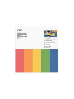 Cricut Papier autocollant Smart 33 x 33 cm, 10 feuilles, Multicolore