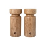 CrushGrind Gewürzmühle Helsinki 2er Set, 2er Set, FSC Eiche, Höhe 13cm