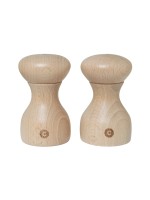 CrushGrind Gewürzmühle Lyon Natural 2er Set, Set, Natur, H 9.6cm, Birche FSC
