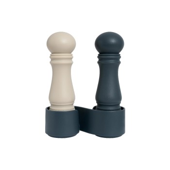 CrushGrind Gewürzmühle Blueberry & Garlic, 2er Set mit Ständer, 12 cm