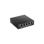 D-Link DGS-1005P/E: 5 Port PoE+ Switch, 4x PoE+ with 30W, 1Gbps, ext. NT