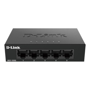 D-Link DGS-105GL/E: 5Port Switch, 1Gbps, Metalgehäuse, ext. NT, lüfterlos D-Link DGS-105GL/E: 5Port Switch, 1Gbps, Metalgehäuse, ext. NT, lüfterlos