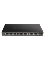 D-Link DGS-1250-52XMP/E: 52Port PoE Switch, 48x 10/100/1000Base-T, 4x 10-Gigabit (SFP+)