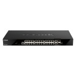 D-Link DGS-1520-28/E: 28 Port Smart Switch, 24xGigabit, 2x10GE, 2xSFP+ , L3 Stackabel