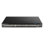 D-Link DGS-1520-52MP/E: 44 Port PoE Switch,, 44xGigabit,4x2.5Gigabit, 2x10GE, 2xSFP, L3