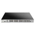 D-Link DGS-3630-28PC/SI/E: 28P PoE Switch, 4xSFP (shared), 4xSFP+, 30W pro Port, 370W