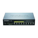 D-Link DGS-1008P/E: 8 Port PoE-Switch, 8x PoE avec 15.4W, 1Gbps, ext. NT