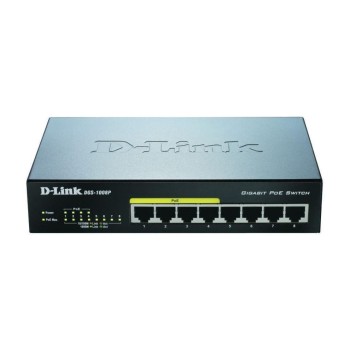 D-Link DGS-1008P/E: 8 Port PoE-Switch, 8x PoE with 15.4W, 1Gbps, ext. NT D-Link DGS-1008P/E: 8 Port PoE-Switch, 8x PoE with 15.4W, 1Gbps, ext. NT