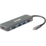 D-Link DUB-2327 Hub USB-C USB Typ-A/USB type C