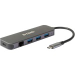 D-Link DUB-2334: 5-In-1 USB-C Adapter, USB 3.0 Hub,1x RJ45 Gigabit, USB -C Adapter