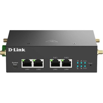 D-Link DWM-314-GP: Multi-Connect PoE Modem, 2x Giga LAN 2x SimSlot Wall or DIN-rail D-Link DWM-314-GP: Multi-Connect PoE Modem, 2x Giga LAN 2x SimSlot Wall or DIN-rail