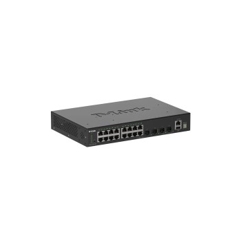 D-Link DGS-1530-20/E: 20 Port Smart Switch, 16x Gigbit, 4x 10G SFP+ , Staccable D-Link DGS-1530-20/E: 20 Port Smart Switch, 16x Gigbit, 4x 10G SFP+ , Staccable