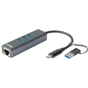 D-Link Hub DUB-2332: USB Gigabit Adapter, USB-C/USB, 1x RJ45 3x USB 3.0 D-Link Hub DUB-2332: USB Gigabit Adapter, USB-C/USB, 1x RJ45 3x USB 3.0