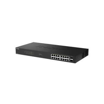 D-Link DGS-1018P/E: 18 Port Gig PoE+ Switch, 16x1Gbps PoE+, 2x SFP D-Link DGS-1018P/E: 18 Port Gig PoE+ Switch, 16x1Gbps PoE+, 2x SFP