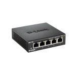 D-Link DGS-105/E: 5Port Switch, 1Gbps Eco, Metalgehäuse, ext. NT, Ventilatorlos