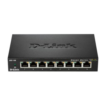 D-Link DGS-108/E: 8Port Switch, 1Gbps Eco, Metalgehäuse, ext. NT, Ventilatorlos D-Link DGS-108/E: 8Port Switch, 1Gbps Eco, Metalgehäuse, ext. NT, Ventilatorlos