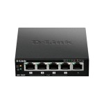 D-Link DES-1005P/E: 5Port P Switch,PoE, Auto-Uplink, 100 Mbps, ohne Lüfter