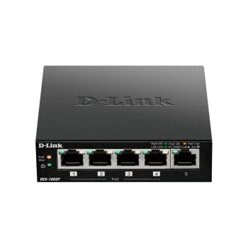 D-Link DES-1005P/E: 5Port P Switch,PoE, Auto-Uplink, 100 Mbps, ohne Ventilator D-Link DES-1005P/E: 5Port P Switch,PoE, Auto-Uplink, 100 Mbps, ohne Ventilator