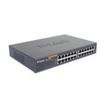 D-Link DES-1024D: 24Port Switch, 100Mbps, Kit für 19, Auto-Uplink, lüfterlos