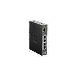 D-Link Commutateur Rail PoE+ DIS-100G-5PSW 5 Port