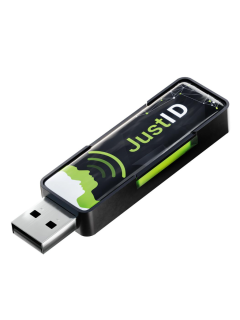 JustID USB Dongle: JID NFC UID Reader Keyboard Emulator, 13.56 MHz
