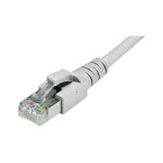 Dätwyler IT Infra Câble de raccordement Cat 6A, S/FTP, 12.5 m, Gris