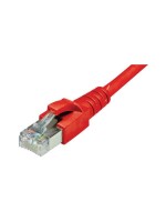 Dätwyler patch cable: S/FTP, 2.5m, red, Cat.6A, AWG26, 10Gbps, 500MHz