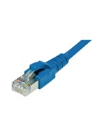 Dätwyler patch cable: S/FTP, 2.5m, blue, Cat.6A, AWG26, 10Gbps, 500MHz