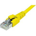 Dätwyler Câble patch: S/FTP, 0.5m, jaune, Cat.6, AWG22, 1Gbps, 600MHz