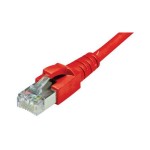 Dätwyler Patchkabel: S/FTP, 0.5m, rot, Cat.6, AWG22, 1Gbps, 600MHz