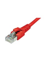 Dätwyler Patchkabel: S/FTP, 0.5m, rot, Cat.6, AWG22, 1Gbps, 600MHz