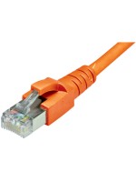 Dätwyler Câble patch: S/FTP, 0.5m, orange, Cat.6, AWG22, 1Gbps, 600MHz
