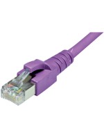 Dätwyler Câble patch: S/FTP, 0.5m, violett, Cat.6, AWG22, 1Gbps, 600MHz
