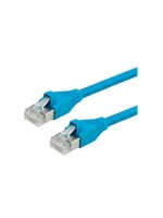 Dätwyler Câble patch: S/FTP, 1m, bleu, Cat.6, AWG22, 1Gbps, 600MHz