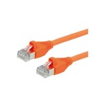 Dätwyler Patch cable: S/FTP, 1m, orange, Cat.6, AWG22, 1Gbps, 600MHz