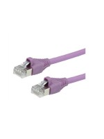 Dätwyler Patch cable: S/FTP, 1m, violett, Cat.6, AWG22, 1Gbps, 600MHz