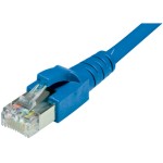 Dätwyler Câble patch: S/FTP, 10m, bleu, Cat.6, AWG22, 1Gbps, 600MHz
