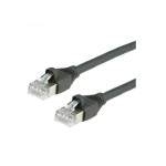 Dätwyler Patch cable: S/FTP, 10m, black, Cat.6, AWG22, 1Gbps, 600MHz