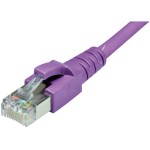 Dätwyler Câble patch: S/FTP, 15m, violett, Cat.6, AWG22, 1Gbps, 600MHz