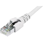 Dätwyler Patch cable: S/FTP, 15m, white, Cat.6A, AWG22, 10Gbps, 600MHz