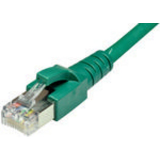 Dätwyler Câble patch: S/FTP, 1.5m, vert, Cat.6A, AWG22, 10Gbps, 600MHz