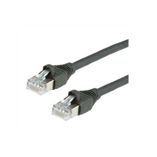 Dätwyler Câble patch: S/FTP, 1.5m, noir, Cat.6A, AWG22, 10Gbps, 600MHz
