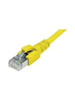 Dätwyler patch cable: S/FTP, 0.2m, yellow, Cat.6A, AWG26, 10Gbps, 500MHz