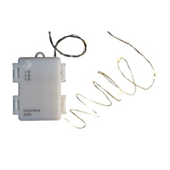 Dameco LED Lichterkette Angel Hair 8m, Outdoor, Batt: m Timer 6/18h,