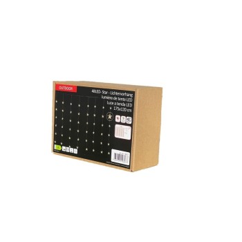 Dameco LED Lichtervorhang Sterne, Outdoor, 48 LED, BxH: 1.75x1.2m, Timer